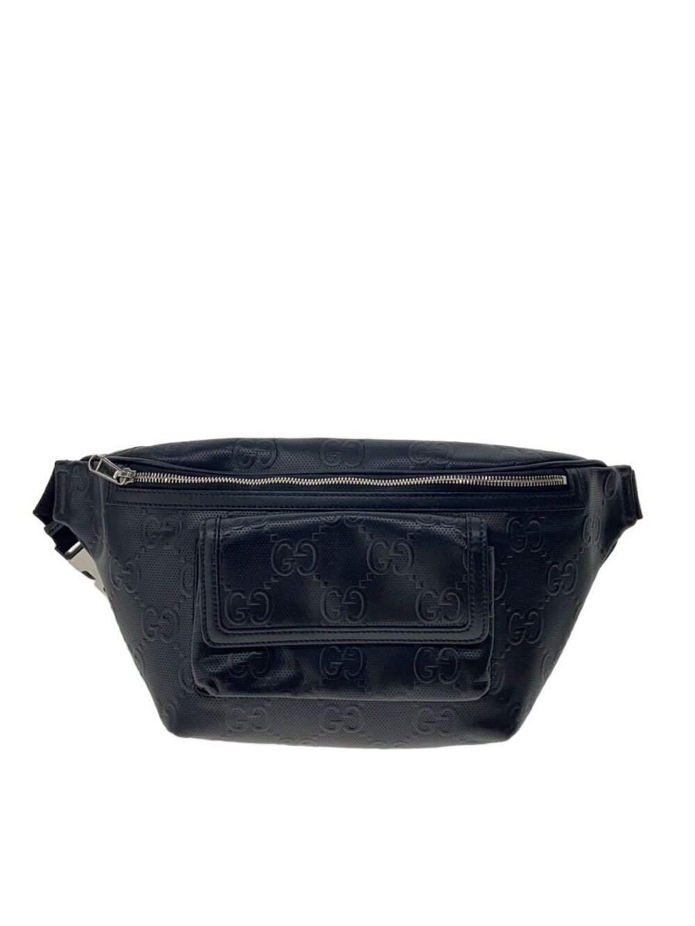 Gucci Waist Crossbody Bag Leather Black All over